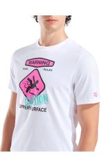 SLIPPERY SURFACE PRINT ERKEK T-SHIRT 011332100