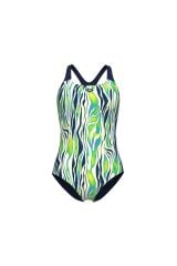 WOMEN'S ZEBRA STRIPES SWIMSUIT SWIM PRO BACK KADIN YÜZÜCÜ MAYOSU