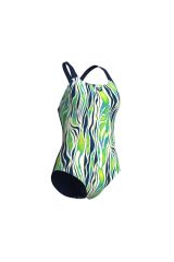 WOMEN'S ZEBRA STRIPES SWIMSUIT SWIM PRO BACK KADIN YÜZÜCÜ MAYOSU