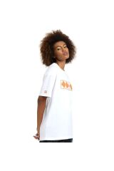 50th Unisex Beyaz Günlük Stil T-shirt 006245100