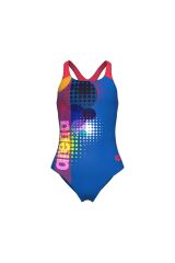 Girl's Dots Swimsuit Swim Pro Back Kız Çocuk Mayo