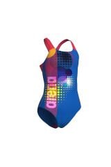 Girl's Dots Swimsuit Swim Pro Back Kız Çocuk Mayo