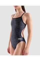W SNAKE SKIN SWIMSUIT CHALLENGE/BLACK