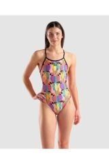 WOMEN'S TROPICAL DELIGHT SWIMSUIT TIE BACK
