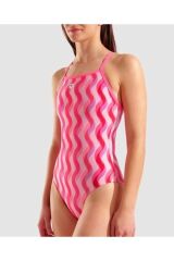 W RIPPLE PRINT SWIMSUIT LIGHTDROP