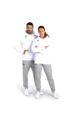 Team Hooded Sweat Panel Erkek Beyaz Günlük Stil Sweatshirt 004904100