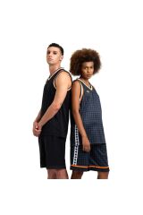 50th Tank Top Mesh Reversible Unisex Siyah Günlük Stil T-shirt 006219131
