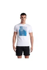 Solid Cotton Erkek Mavi Günlük Stil T-shirt 006390580