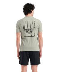 M ARENA POCKET BACK PRINT T-SHIRT - JADE