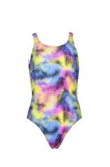 GIRLS' SWIMSUIT U BARENA BACK ALLOVER KIZ COCUK YÜZÜCÜ MAYOSU