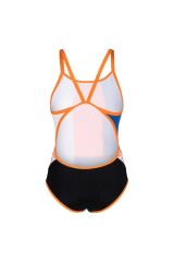 Icons Swimsuit Super Fly Back Panel Kadın Siyah Yüzücü Mayosu 005035513