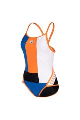 Icons Swimsuit Super Fly Back Panel Kadın Siyah Yüzücü Mayosu 005035513