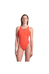 Team Swimsuit Swim Tech Solid Kadın Turuncu Yüzücü Mayosu 004763300
