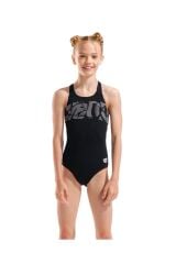 Graphic Swimsuit V Back Kız Çocuk Mayo