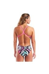 Illusion Swimsuit Challenge Back Kadın Çok Renkli Yüzücü Mayo 010736590