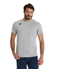 ARENA  Team Solid Unisex Gri Günlük Stil Tişört
