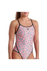 Dices Swimsuit Super Fly Back Kadın Pembe Yüzücü Mayosu 009464950