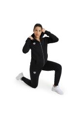 Team Hooded Jacket Panel Kadın Siyah Günlük Stil Ceket 004895500