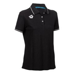 Team Solid Cotton Kadın Siyah Yüzücü T-Shirt 004893500