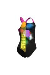Girl's Dots Swimsuit Swim Pro Back Kız Çocuk Mayo