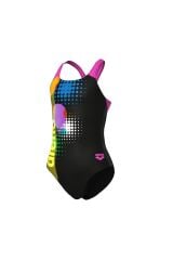 Girl's Dots Swimsuit Swim Pro Back Kız Çocuk Mayo