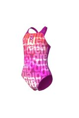 Multi Colours Swimsuit V Back Kız Çocuk Mayo