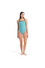 Allover Swimsuit Challenge Back Kadın Mavi Yüzücü Mayo 011886850