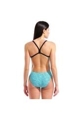 Allover Swimsuit Challenge Back Kadın Mavi Yüzücü Mayo 011886850