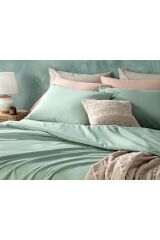Novella Premium Soft Cotton Çift Kişilik  Nevresim Takımı 200x220 Cm Seledon