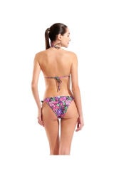 W WATER PRINT BIKINI TRIANGLE FLOWER Kadın Bikini Takımı