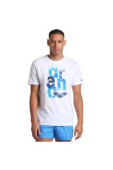 Water Prints Erkek Beyaz Günlük Stil T-Shirt 009406100