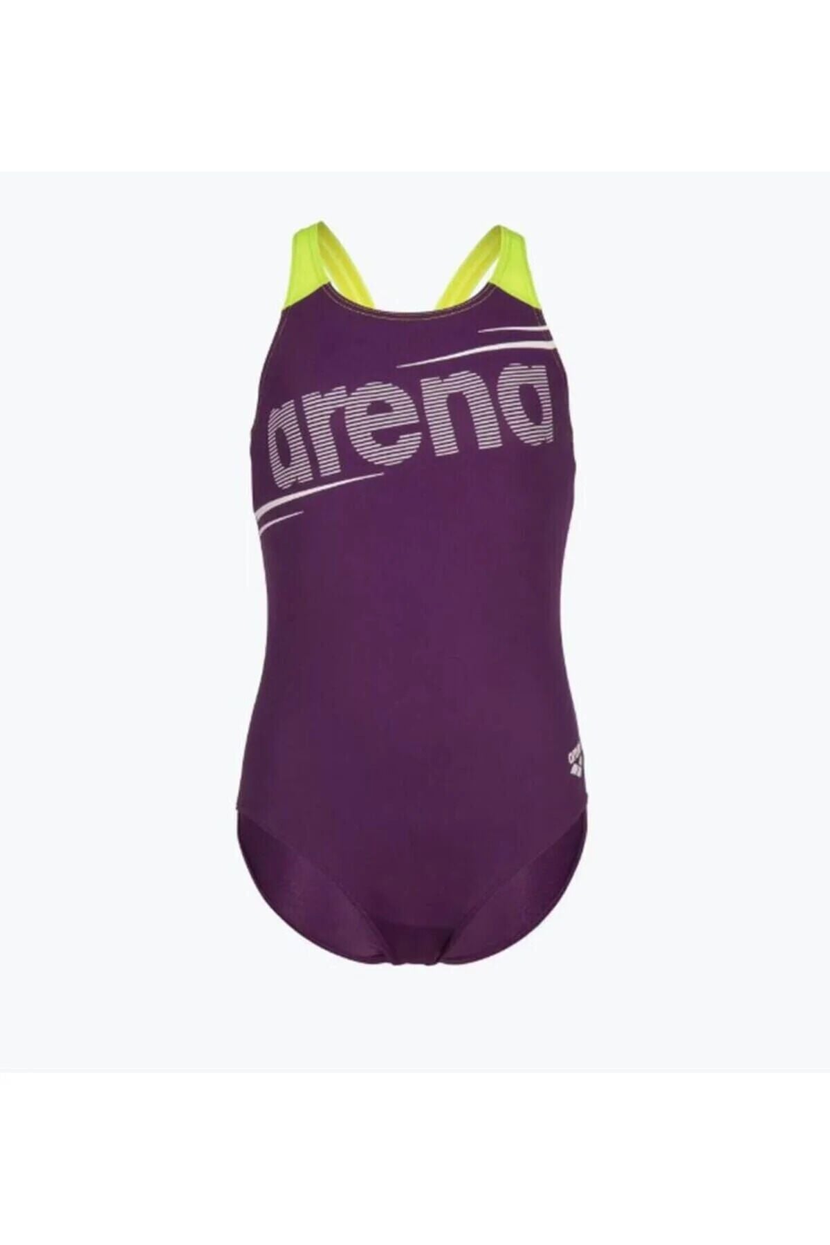 G Bold Swimsuit V Back Mor Kız Çocuk Yüzücü Mayosu 011755960