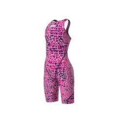 POWERSKIN ST NEXT LE OB JR SNAKE PINK KADIN YARIŞ MAYOSU