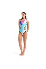 One Placement Swimsuit Tech Back Kadın Çok Renkli Yüzücü Mayo 010671505