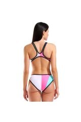 One Placement Swimsuit Tech Back Kadın Çok Renkli Yüzücü Mayo 010671505