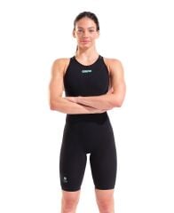 POWERSKIN AIR3 OB Black Teal Kadın Yarış Mayosu