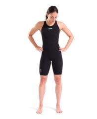 POWERSKIN AIR3 OB Black Teal Kadın Yarış Mayosu